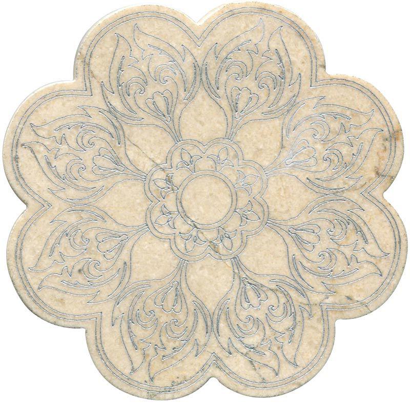 Тозетка Crema Marfil  Marbl Tile № -9 серебро (n048397) |10х10