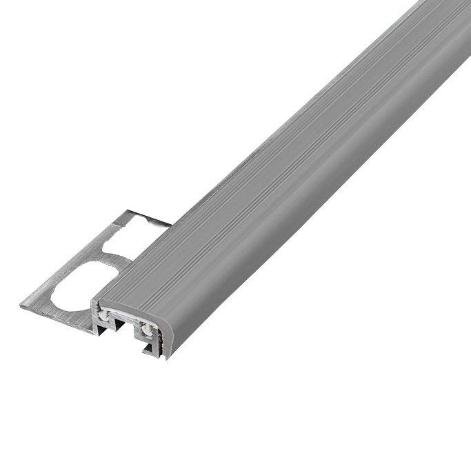 SA/100 Профили для защиты ступеней aluminium+pvc св.серый 4x270 ZZ