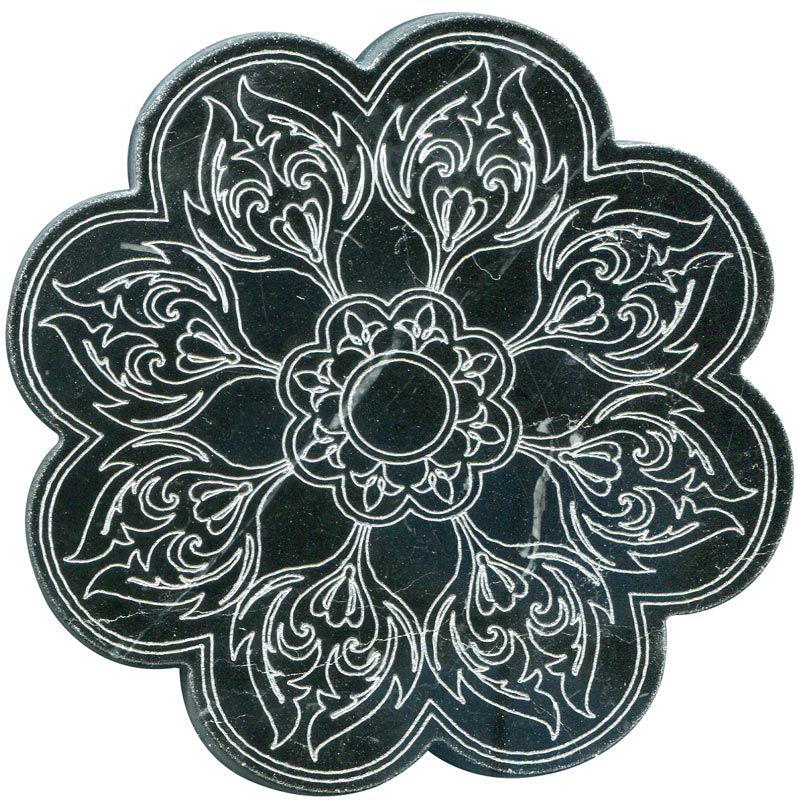 Тозетка Negro Marquina Primera Marbl Tile № -9 серебро (n048405) |10х10