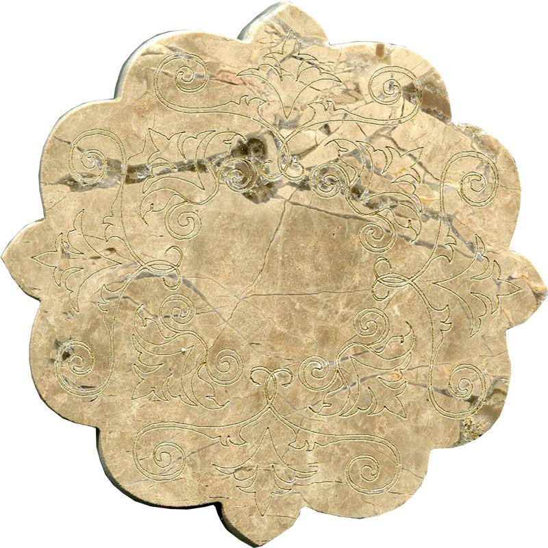 Тозетка Emperador Light Primera Marbl Tile № -5 золото (n048403) |10х10