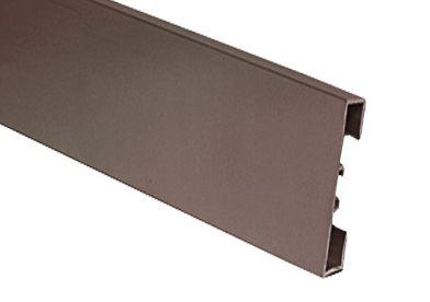 89/6 Алюминиевый анодированный плинтус dark brown / темно-коричневый 6x200 ZZ