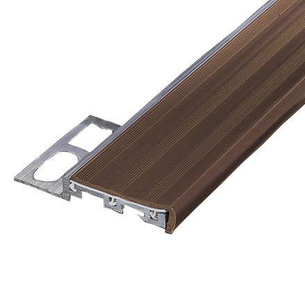 SB/125 Профили для защиты ступеней aluminium+pvc орех 7x270 ZZ
