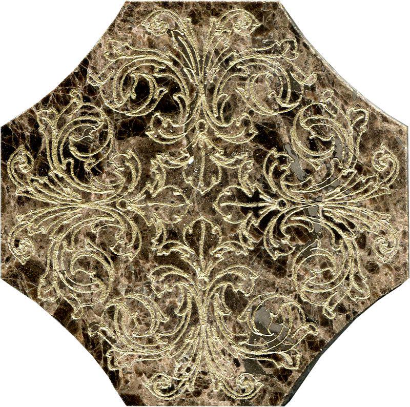 Тозетка Marron Emperador Primera Marbl Tile № -2 золото (n048401) |10х10