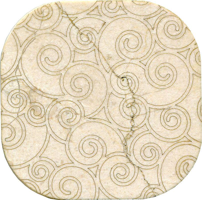 Тозетка Crema Marfil  Marbl Tile № -7 золото (n048397) |10х10