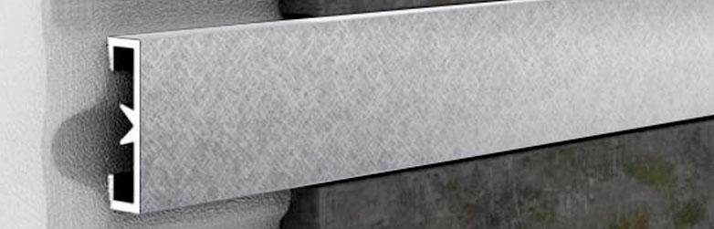 LDAD Алюминиевый декоративный анодированный профиль platinum / платиновый 2.5x270