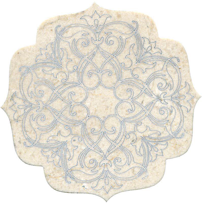 Тозетка Crema Marfil  Marbl Tile № -1 серебро (n048397) |10х10