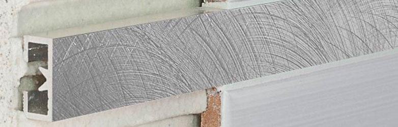 LDAG/15 Алюминевый декоративный профиль silver scratched polished aluminium 1.5x270