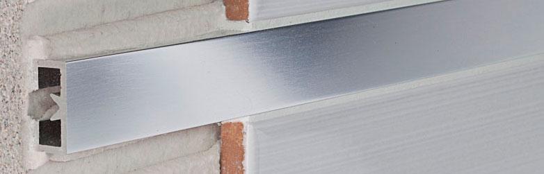 LDS/25  Алюминевый декоративный профиль silver satin ZZ|2.5x270