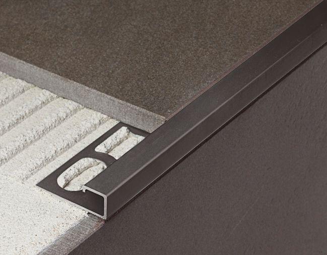 ZQAND/10 Прямоугольный алюминиевый анодированный профиль carbon / графитовый 1x270