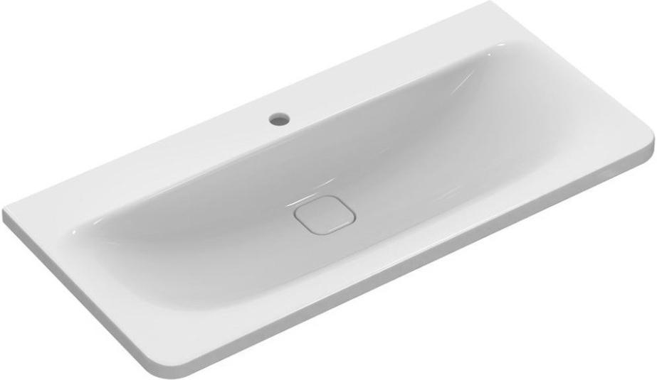 Раковина 800х490мм, с 1 отв.д/смесит. (керамическая накладка слива в компл.), Tonic II KL