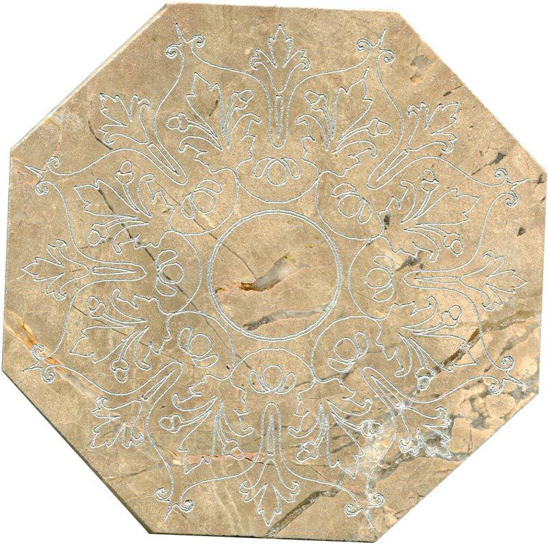 Тозетка Emperador Light Primera Marbl Tile № -4 серебро (n048403) |10х10