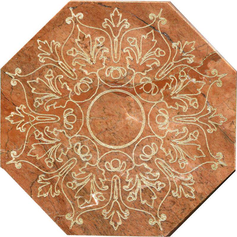 Тозетка Rojo Alicante Primera Marbl Tile № -4 золото (n048413) |10х10
