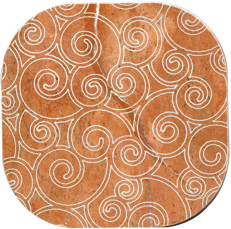Тозетка Rojo Alicante Primera Marbl Tile № -7 серебро (n048413) |10х10
