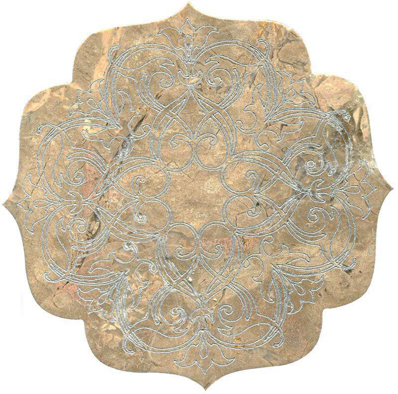 Тозетка Emperador Light Primera Marbl Tile № -1 серебро (n048403) |10х10