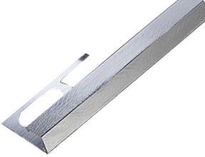 ZQAGN/125 Профиль в форме прямого угла silver scratched polished aluminium |1,25x270