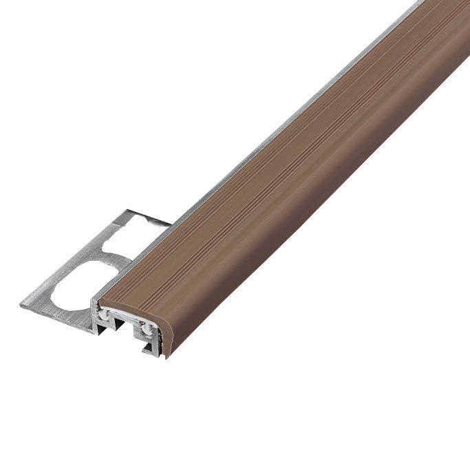 SA/100 Профили для защиты ступеней aluminium+pvc орех 4x270 ZZ