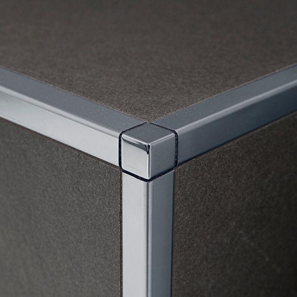 ZQFN/100/EI Наружный /внутренный угол smoked satin polished aluminium для n006645