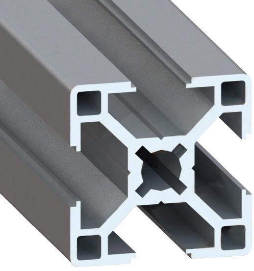 Профиль конструкционный алюминивый (без покрытия) 8 паз .Выписывать  кратно 4 м.п. |3x3