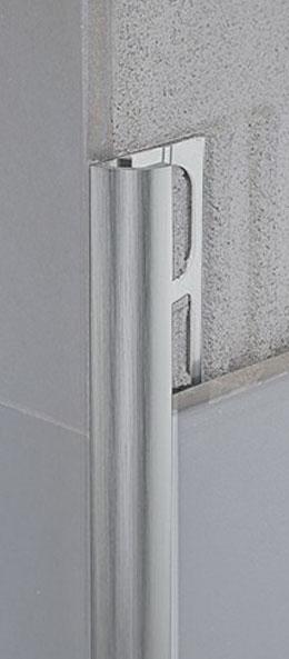 RAS/10 Наружный алюминевый профиль satin polished silver 1x270