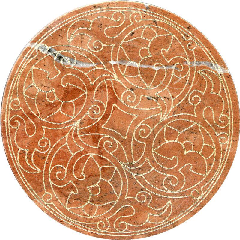 Тозетка Rojo Alicante Primera Marbl Tile № -6 золото (n048413) |10х10