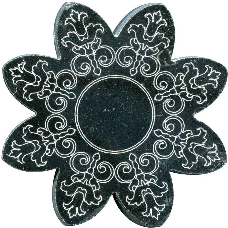 Тозетка Negro Marquina Primera Marbl Tile № -3 серебро (n048405) |10х10