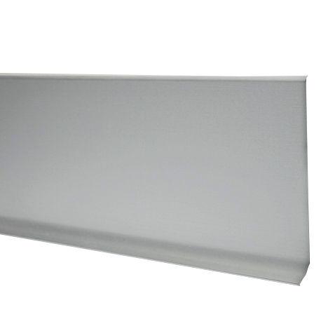 90/5 SF Алюминиевый анодированный плинтус серебро матовое 5x200
