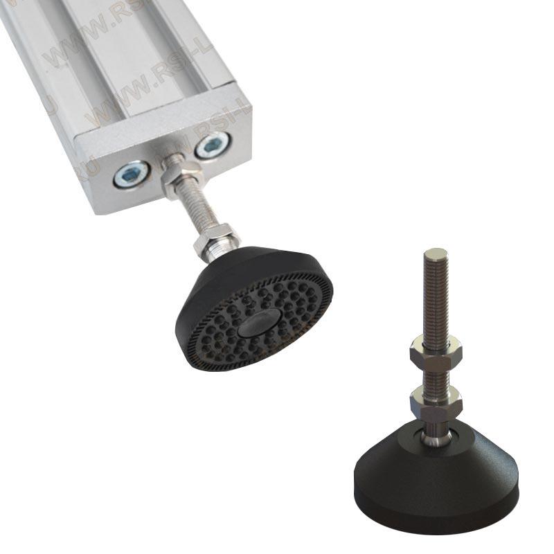 Опора регулируемая,наклон до15°,основание 50мм,шпилька М8х50 мм