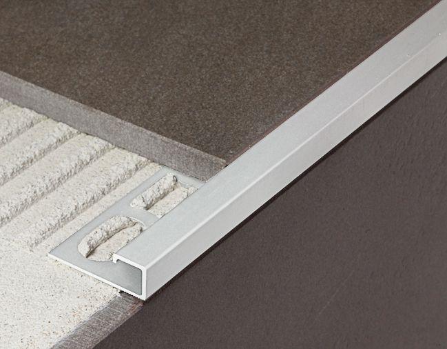 ZQAND/10 Прямоугольный алюминиевый анодированный профиль platinum / платиновый 1x270