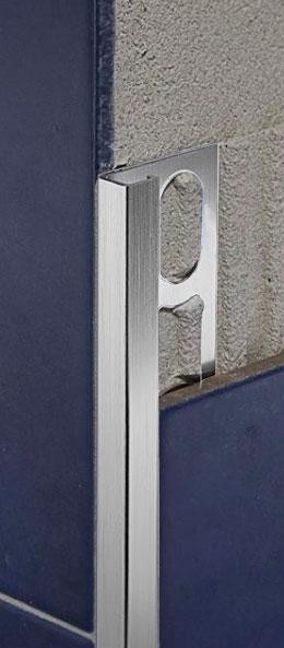 ZQBSN/100 Профиль в форме прямого угла satin silver polished aluminium 1x270