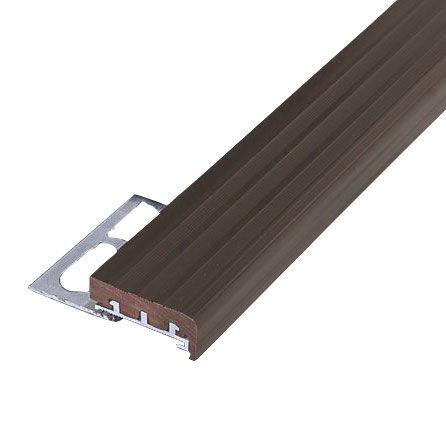 SP/125 Профили для защиты ступеней aluminium+pvc коричневый 5x270 ZZ