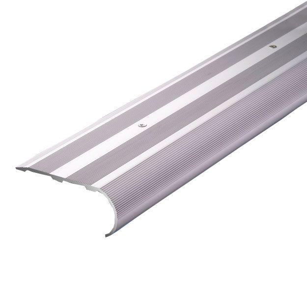 131/F Профиль для защиты ступеней silver anodised aluminium 8.1x270 ZZ
