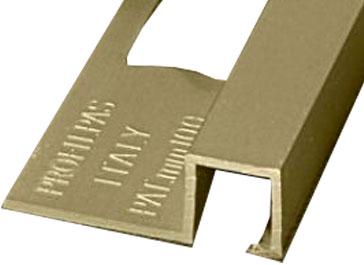 UN/08 Профиль нат. латунь OTTONE NATURALE  10мм H=8мм  270 см  ZZ 1x270