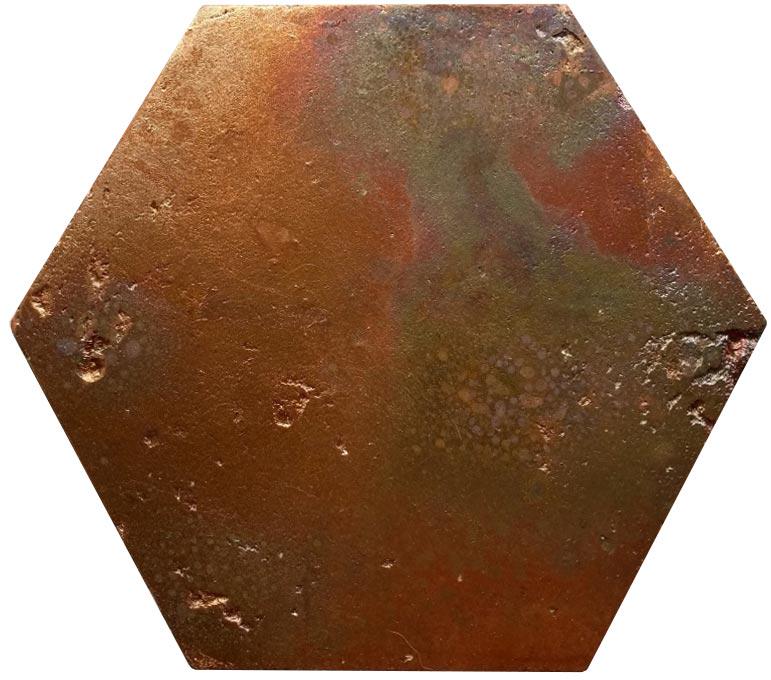 Hexagon cliff cobre | 14x16x0,7
