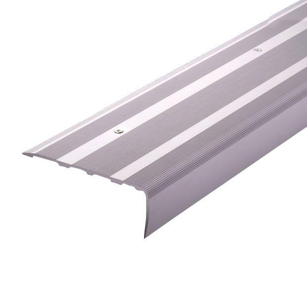 130/F Профиль для защиты ступеней silver anodised aluminium 10х270 ZZ