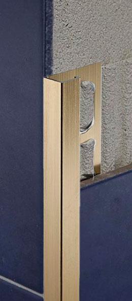 ZQBSN/100 Профиль в форме прямого угла gold satin aluminium 1x270