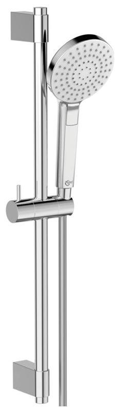 Душевой гарнитур, стойка h60см, лейка д/д ручная, 3-функц., 110мм, шланг 175см., (цв. хром), IDEALRAIN EVO ROUND L3 ZZ