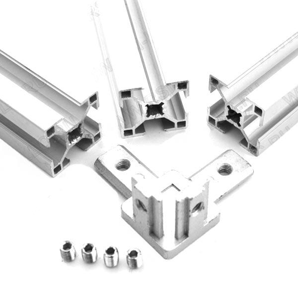 Трехсторонний угловой соединитель,серия 30 (С комплектом крепежа)