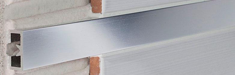 LDA/25  Алюминевый декоративный профиль silver anodised  ZZ |2.5x270