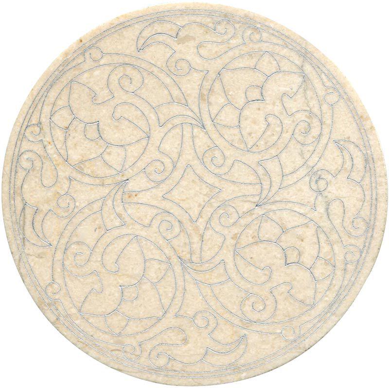 Тозетка Crema Marfil  Marbl Tile № -6 серебро (n048397) |10х10