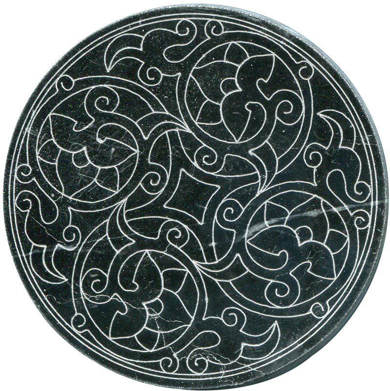 Тозетка Negro Marquina Primera Marbl Tile № -6 серебро (n048405) |10х10