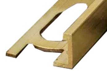 ZN/08 Профиль  2.8мм  Н=8мм латунь натуральная  для одноуровневых покрытий Proangle  2,7м ZZ