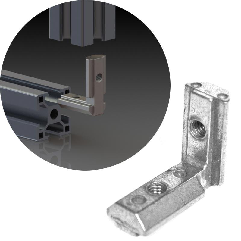 Внутренний угловой соединитель паз 8 профиль 30мм