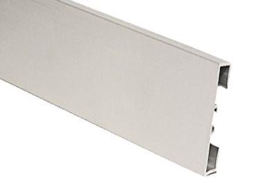 89/6 Алюминиевый анодированный плинтус titanium / титановый 6x200