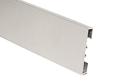 89/6 Алюминиевый анодированный плинтус platinum / платиновый 6x200