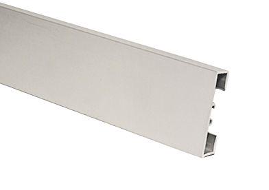89/4 Алюминиевый анодированный плинтус titanium / титановый 4x200