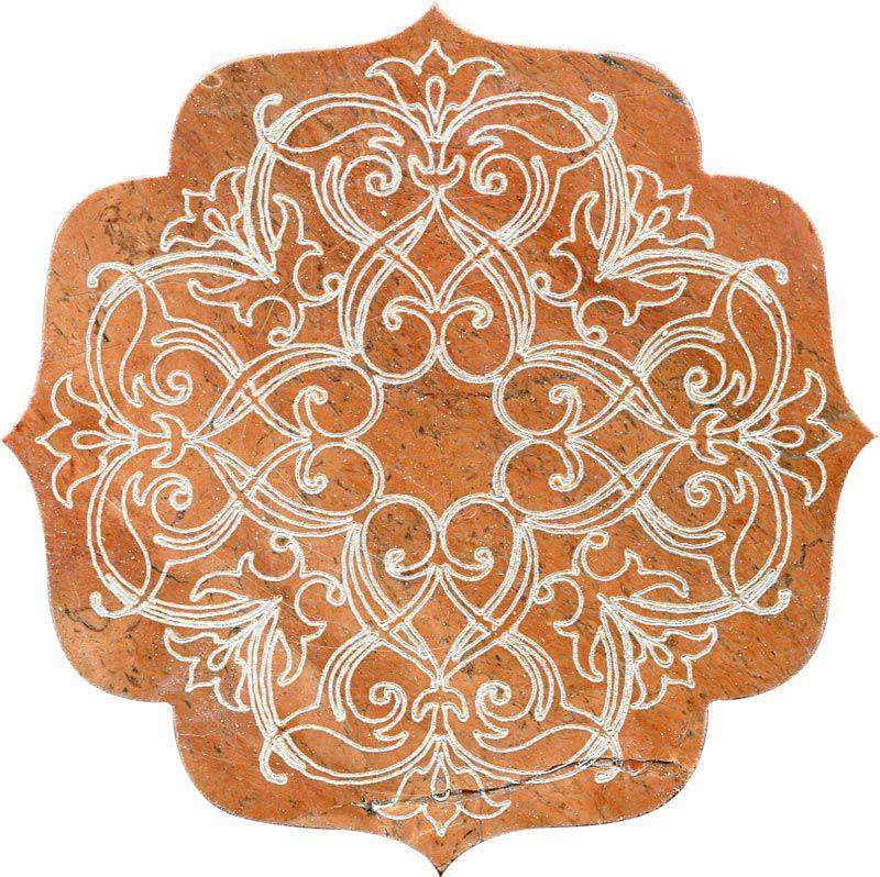 Тозетка Rojo Alicante Primera Marbl Tile № -1 серебро (n048413) |10х10
