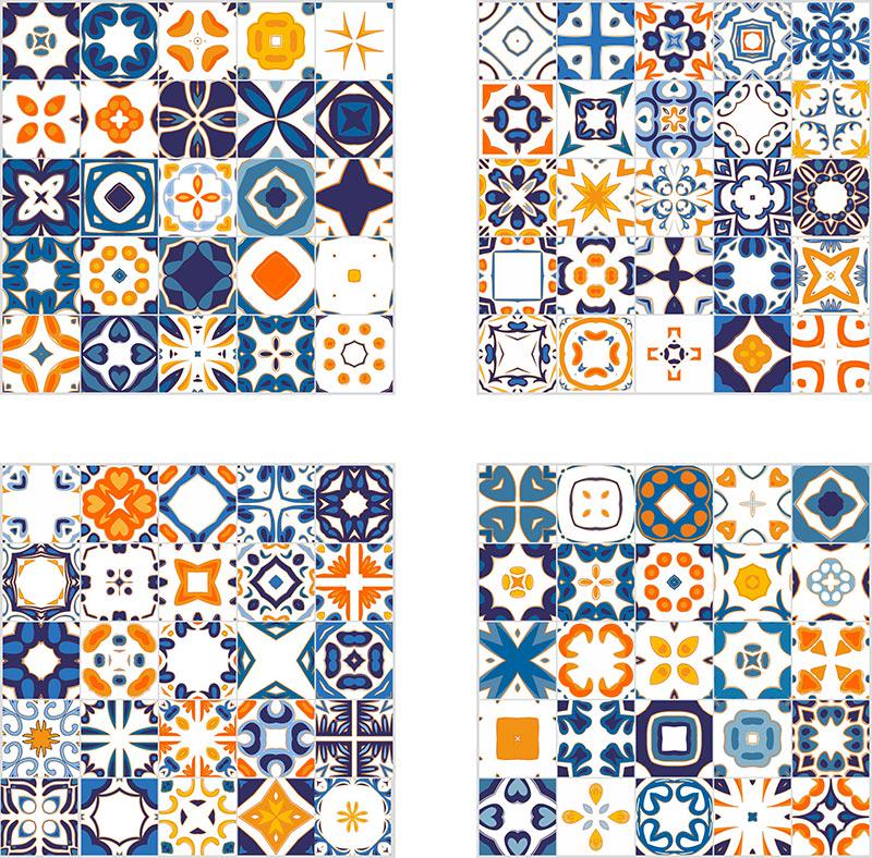 Комплект (4 шт 20х20) декоров Portugal для коллекции Капри | 40х40