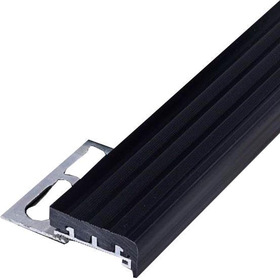 SP/100 Профили для защиты ступеней aluminium+pvc черный 5x270 ZZ