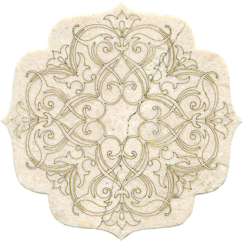 Тозетка Crema Marfil  Marbl Tile № -1 золото (n048397) |10х10