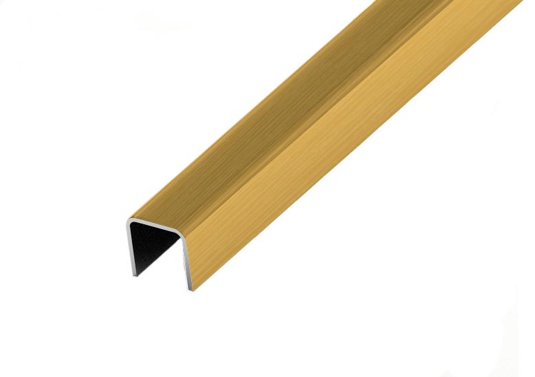 Бордюр-вставка из нерж.стали матир.золото ПП01-10НСМ.002 1х1х 270 см ZZ